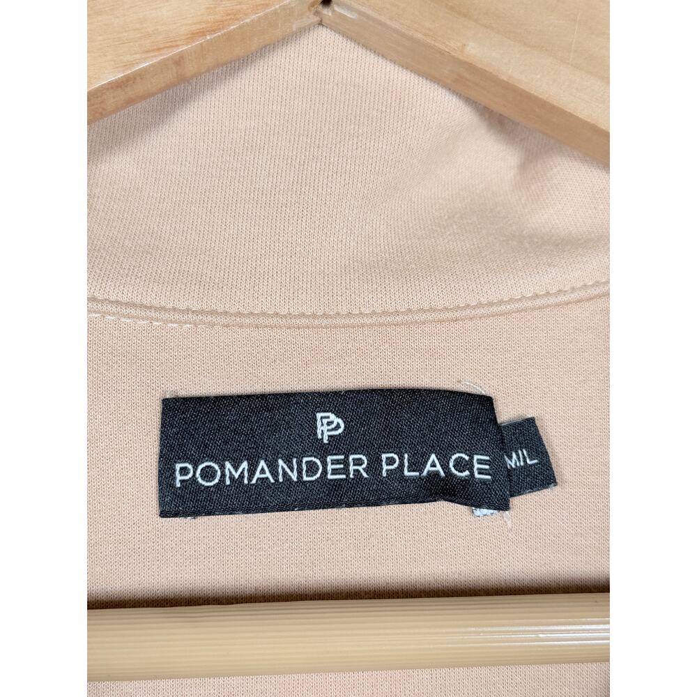 TUCKERNUCK x POMANDER PLACE Easy Polo Swing Sweatshirt Tan Sz M/L $138 {OO40} - Picture 5 of 6